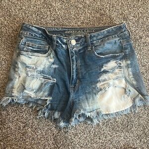 Hi-rise Jean shorts